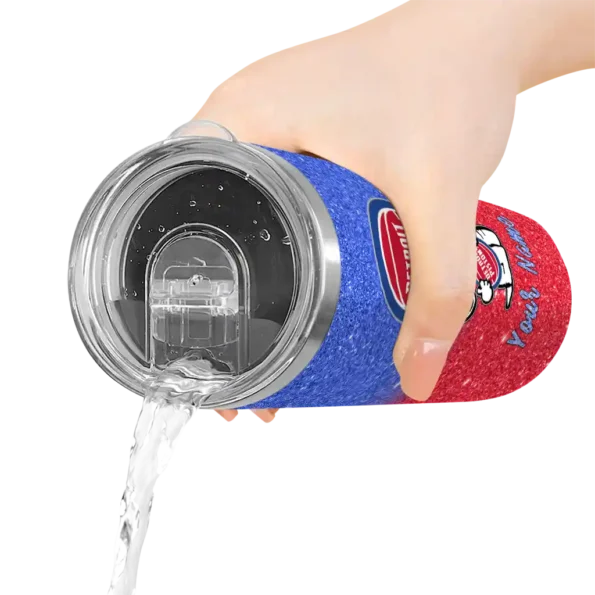 personalized detroit pistons snoopy attitude red skinny tumbler latest model.webp