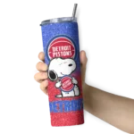 personalized detroit pistons snoopy attitude red skinny tumbler best selling 1.webp