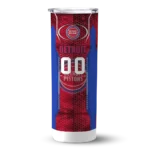 personalized detroit pistons stacked diamond red skinny tumbler best selling 1.webp