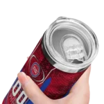 personalized detroit pistons stacked diamond red skinny tumbler best selling 1.webp