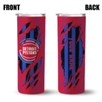 personalized detroit pistons star pop red black skinny tumbler best selling 1.webp