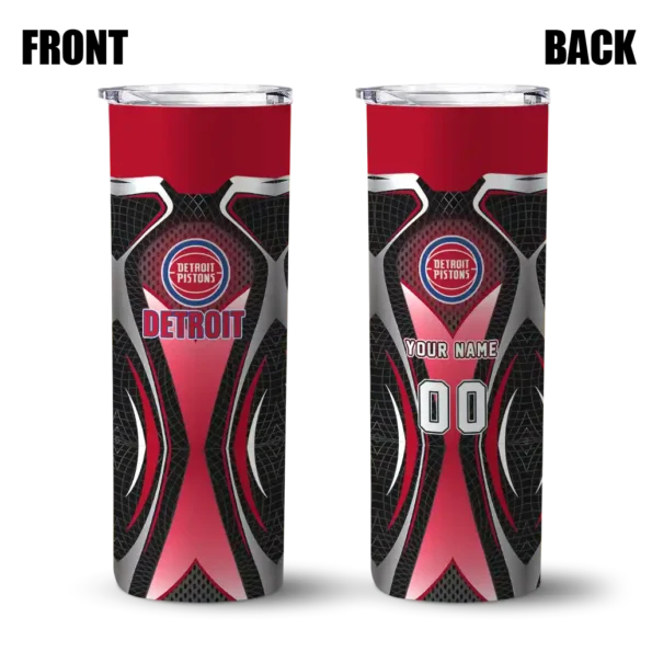 personalized detroit pistons superman emblem red black skinny tumbler fashion forward.webp