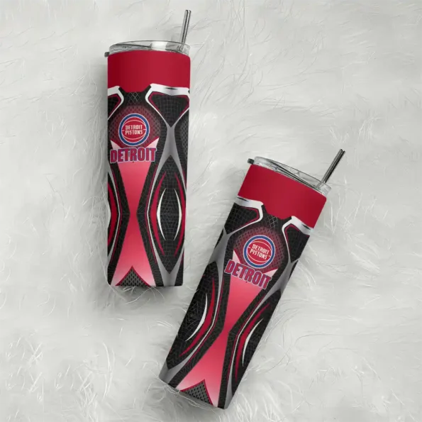 personalized detroit pistons superman emblem red black skinny tumbler top rated.webp