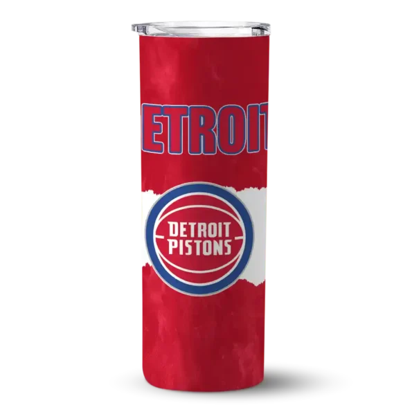 personalized detroit pistons torn band red white skinny tumbler best selling 1.webp