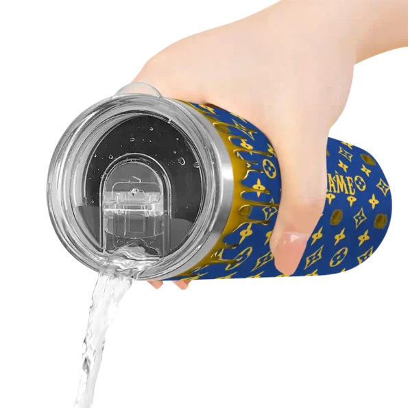 personalized golden state warriors camo streak blue skinny tumbler latest model.webp
