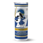 personalized golden state warriors snoopy dog blue white skinny tumbler best selling 1.webp