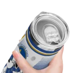 personalized golden state warriors snoopy dog blue white skinny tumbler best selling 1.webp