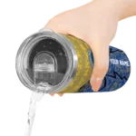 personalized golden state warriors spiral burst print blue skinny tumbler best selling 1.webp