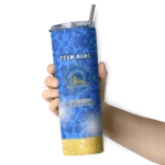 personalized golden state warriors starburst tiles blue skinny tumbler best selling 1.webp