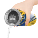 personalized golden state warriors web stripes blue white skinny tumbler best selling 1.webp