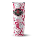 personalized houston rockets claw marks red white skinny tumbler best selling 1.webp