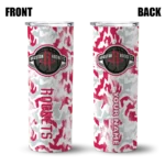 personalized houston rockets claw marks red white skinny tumbler best selling 1.webp