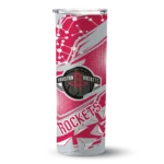 personalized houston rockets helmet clash red skinny tumbler best selling 1.webp