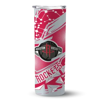 personalized houston rockets helmet clash red skinny tumbler best selling 1.webp