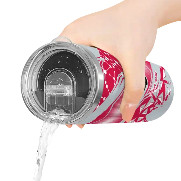 personalized houston rockets helmet clash red skinny tumbler latest model.webp