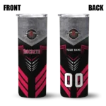 personalized houston rockets hexagon honeycomb red black skinny tumbler best selling 1.webp