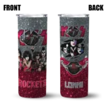 personalized houston rockets kiss band grey skinny tumbler best selling 1.webp