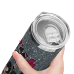 personalized houston rockets kiss band grey skinny tumbler best selling 1.webp