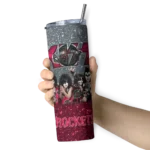 personalized houston rockets kiss band grey skinny tumbler best selling 1.webp