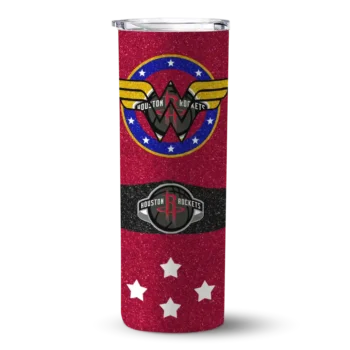 personalized houston rockets star cluster red skinny tumbler best selling 1.webp