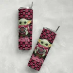 personalized houston rockets yoda cozy red black skinny tumbler best selling 1.webp