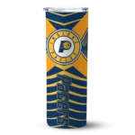 personalized indiana pacers camo texture blue skinny tumbler best selling 1.webp