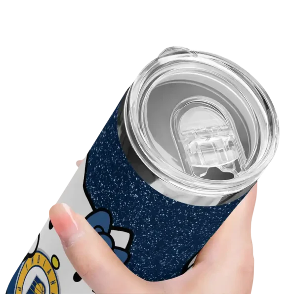 personalized indiana pacers hello kitty blue black skinny tumbler high quality.webp