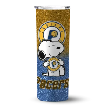 personalized indiana pacers snoopy attitude blue skinny tumbler best selling 1.webp
