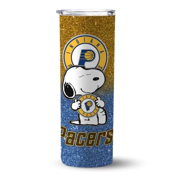 personalized indiana pacers snoopy attitude blue skinny tumbler best selling 1.webp