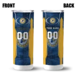 personalized indiana pacers stacked diamond blue skinny tumbler best selling 1.webp