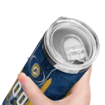 personalized indiana pacers stacked diamond blue skinny tumbler best selling 1.webp