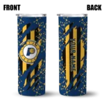 personalized indiana pacers star pop blue black skinny tumbler best selling 1.webp