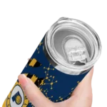 personalized indiana pacers star pop blue black skinny tumbler best selling 1.webp