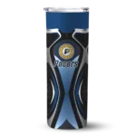 personalized indiana pacers superman emblem blue black skinny tumbler best selling 1.webp