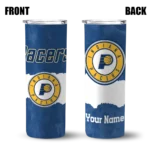 personalized indiana pacers torn band blue white skinny tumbler best selling 1.webp