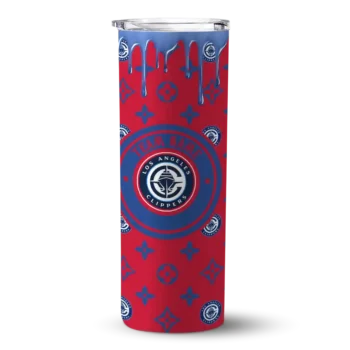 personalized los angeles clippers camo streak red skinny tumbler best selling 1.webp