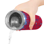 personalized los angeles clippers camo streak red skinny tumbler best selling 1.webp