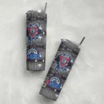 personalized los angeles clippers chevron v red gray skinny tumbler best selling 1.webp