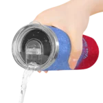 personalized los angeles clippers sparkle lips red skinny tumbler best selling 1.webp