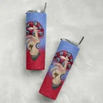 personalized los angeles clippers sparkle lips red skinny tumbler best selling 1.webp