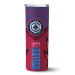 personalized los angeles clippers spiral burst print red skinny tumbler best selling 1.webp