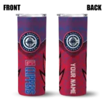 personalized los angeles clippers spiral burst print red skinny tumbler best selling 1.webp