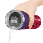 personalized los angeles clippers spiral burst print red skinny tumbler best selling 1.webp