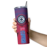 personalized los angeles clippers spiral burst print red skinny tumbler best selling 1.webp