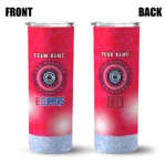 personalized los angeles clippers starburst tiles red skinny tumbler best selling 1.webp