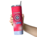 personalized los angeles clippers starburst tiles red skinny tumbler best selling 1.webp