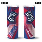 personalized los angeles clippers web stripes red white skinny tumbler best selling 1.webp
