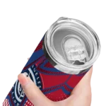 personalized los angeles clippers web stripes red white skinny tumbler best selling 1.webp