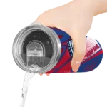 personalized los angeles clippers web stripes red white skinny tumbler best selling 1.webp