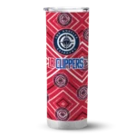 personalized los angeles clippers zipper leopard red skinny tumbler best selling 1.webp